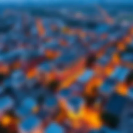 Aerial view of مجلس ام سقيم showcasing its vibrant architecture